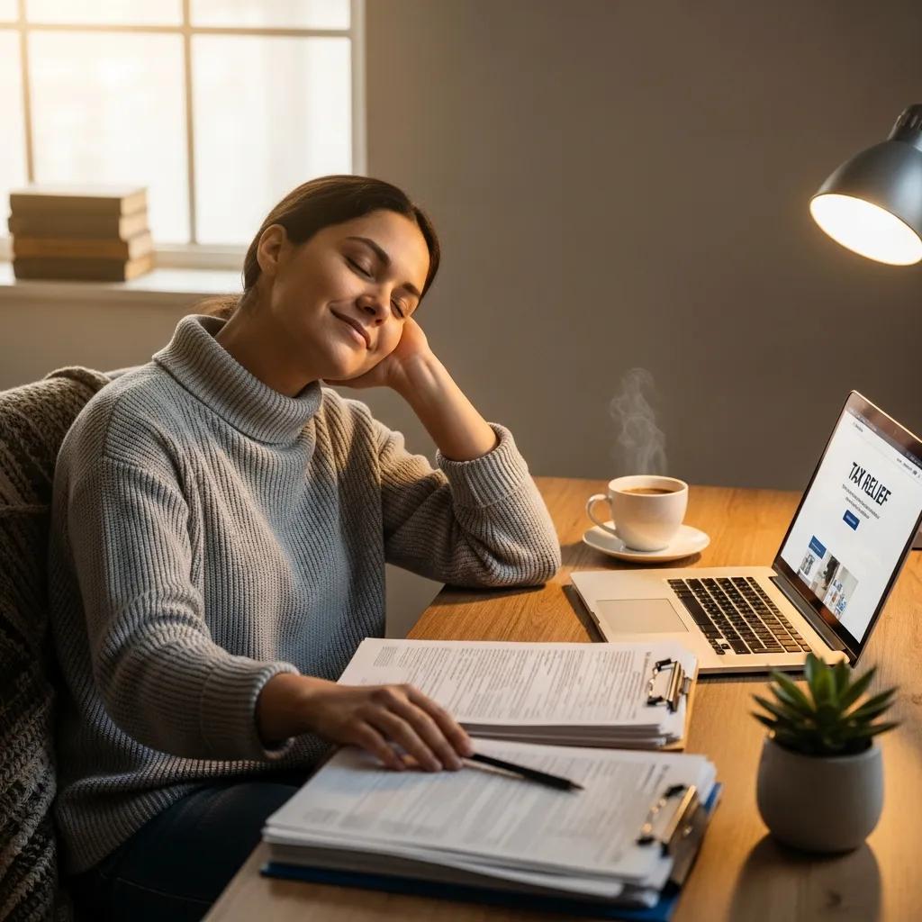 cozy workspace with tax documents and a laptop symbolizing tax debt relief and support ce28bbbf d2ae 4d27 9b43 fa88d2974f7f Offer in Compromise Services in Memphis, TN