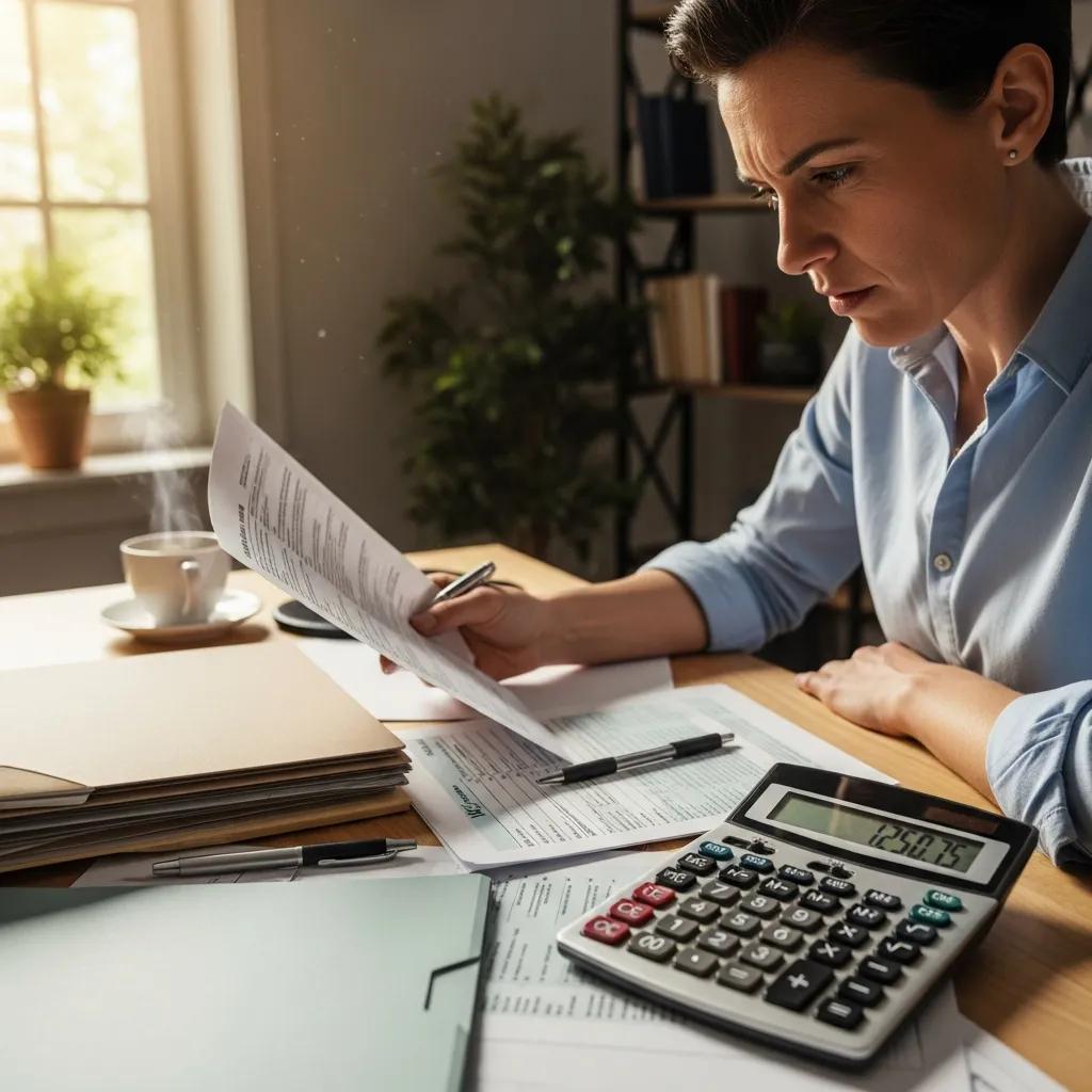 Individual reviewing tax documents to understand eligibility for Innocent Spouse Relief