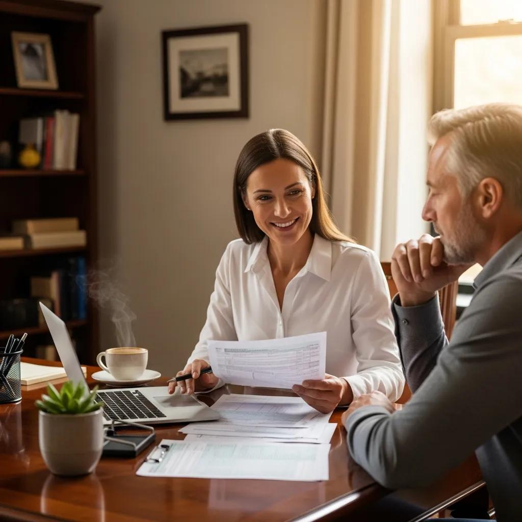 Comprehensive Tax Resolution Services and Representation 1 tax consultant assisting a client with tax documents in a cozy office setting 063f3f3c 5d86 4f08 bf8c 87649dc3b6f7 Comprehensive Tax Resolution Services and Representation